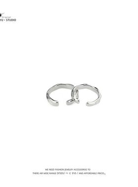 小众设计莫比乌斯环情侣戒指极简百搭开口指环男女潮可调节戒子