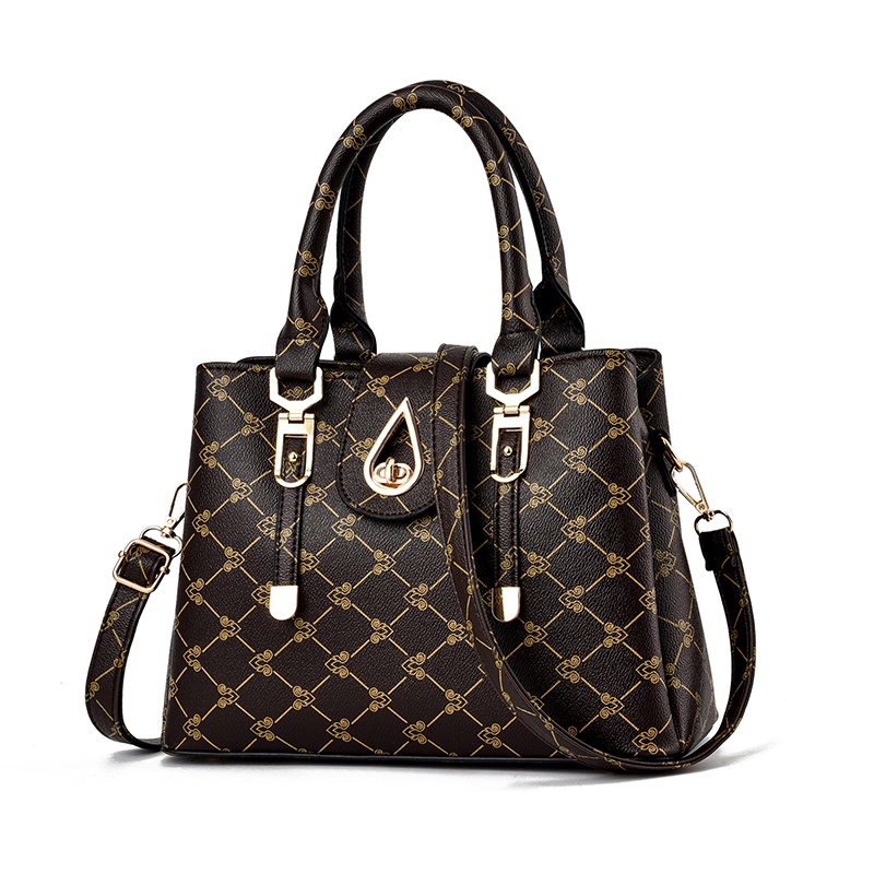 包包女2025新款潮时尚中年妈妈手提包软皮百搭大容量婆婆手拎女包 - 图3