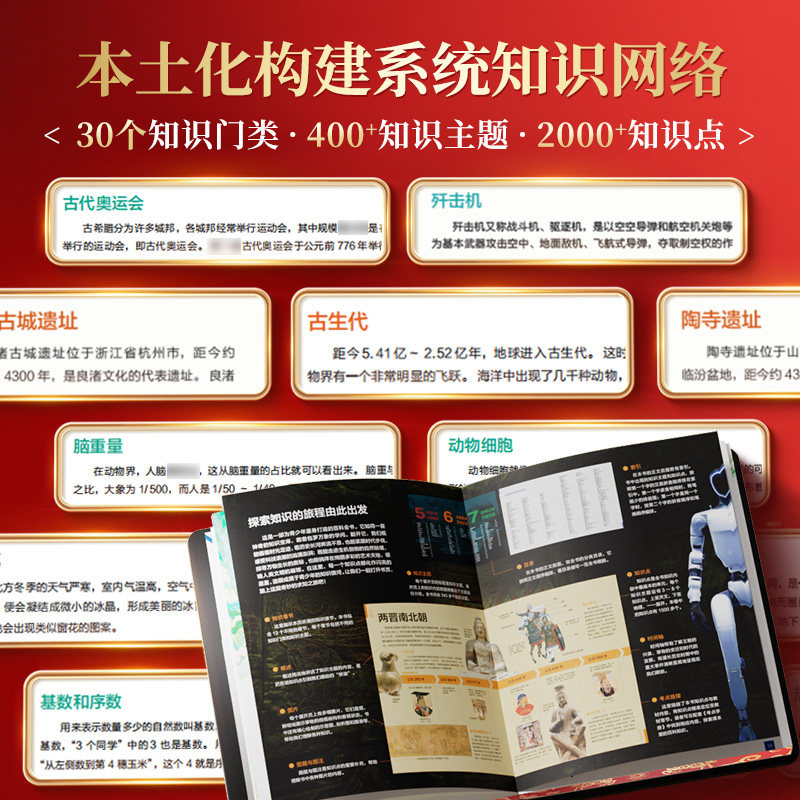 2025年新版新教材里的大百科语文数学科学教材内容一二三四五六年级上册三科合一教材内容同步小学生阅读兴趣培养知识科普启蒙书籍