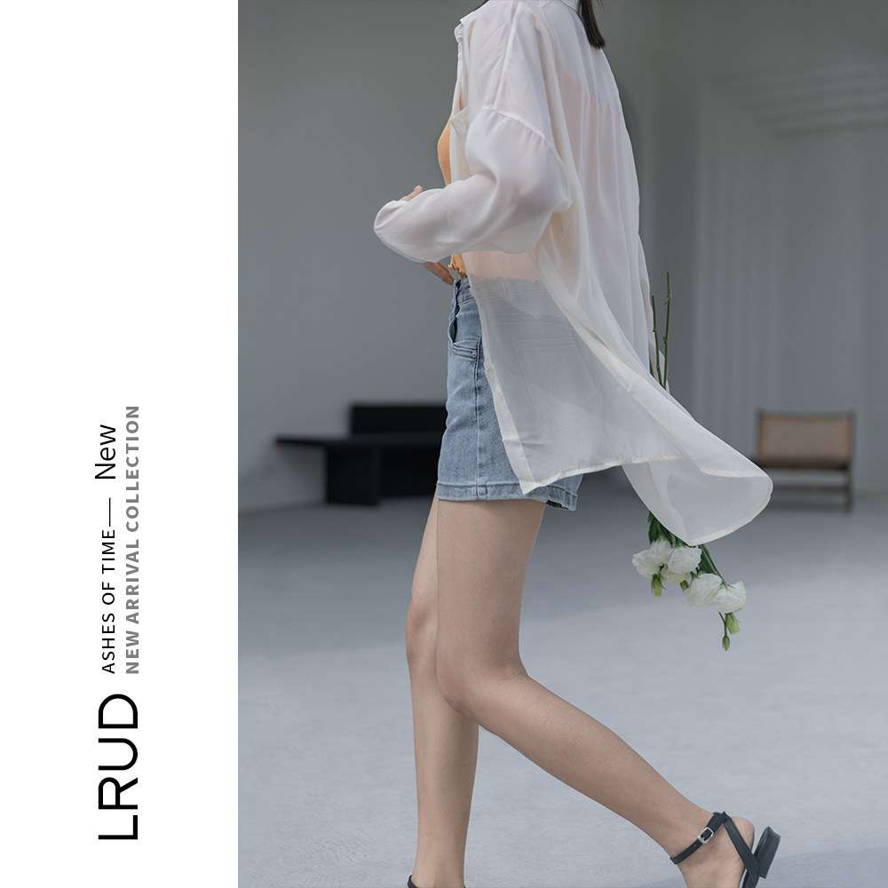 lrud雪纺设计感小众2021春季衬衫 lrud衬衫