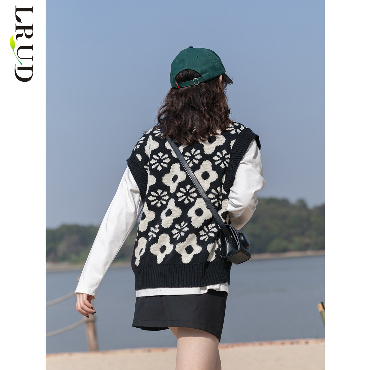 lrud针织春装2022年新款女上衣马甲 lrud马夹