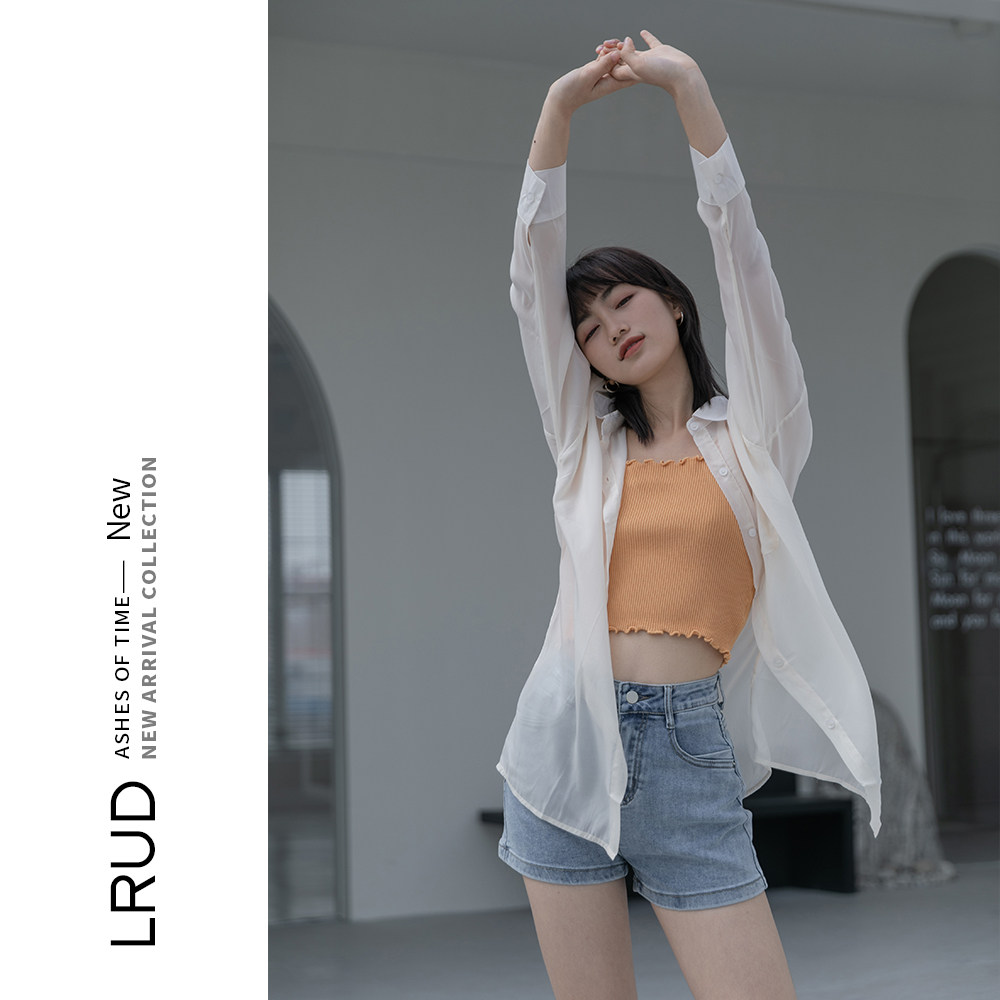 lrud雪纺设计感小众2021春季衬衫 lrud衬衫