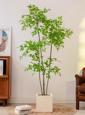 掬涵仿真绿植南天竹装饰盆景假树