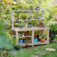 Juhan anti-corrosion standing workbench flower stand