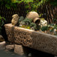 Juhan old stone trough running water ornaments stone grinding fish tank courtyard