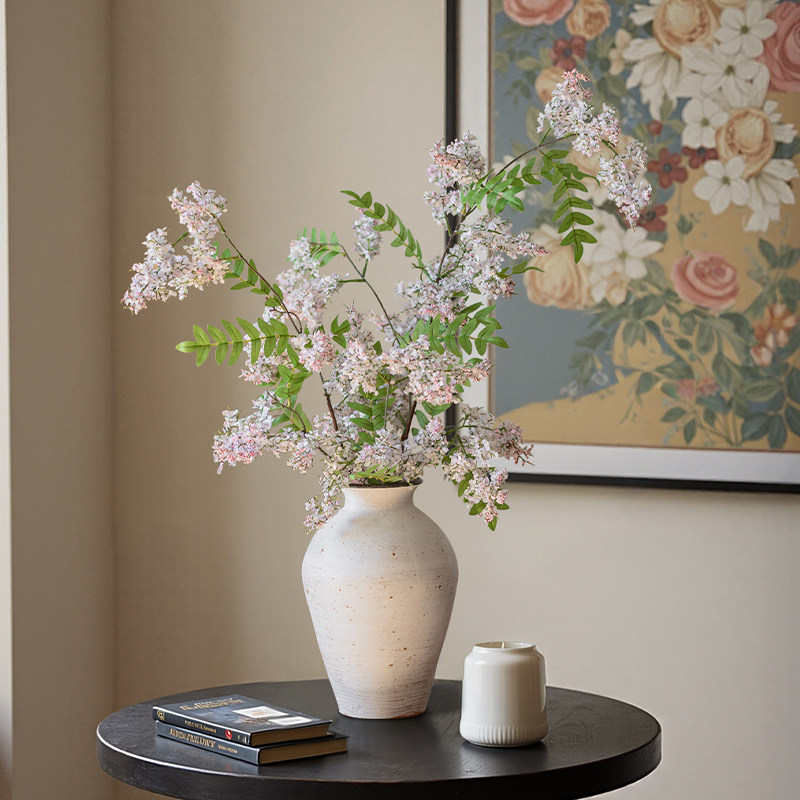 轻奢高端槐蕊仿真花摆设假花客厅餐桌插花绿植家居摆件装饰品花艺,淘宝优惠券,粉丝福利购,淘宝优惠卷