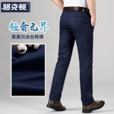 Шелковые штаны, тонкий осенний пиджак классического кроя, свободный прямой крой