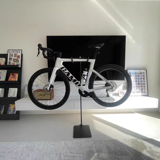 Xiaohongshu's same style floor-standing road bicycle indoor display stand household folding bicycle mountain bike parking rack