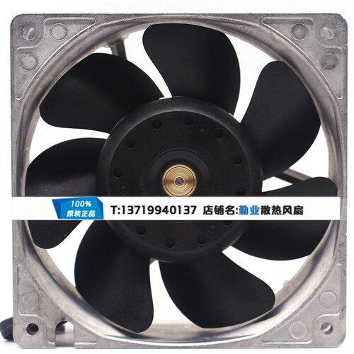 原装三洋 12cm 12038 24V 0.50A 铝框 大风量散热风扇9GL1224G106 - 图0