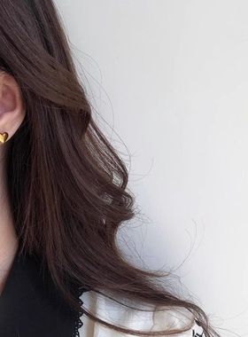 钛钢耳饰 小爱心耳钉女小众别致耳环时尚简约冷性风气质耳饰百搭