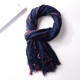 Autumn and winter striped Japanese style men's scarf