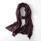 Pleated cotton and linen casual scarves for men and women