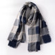 Autumn and winter plaid Japanese style men's scarf