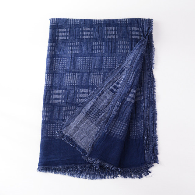 Autumn and winter double-sided Japanese style men's scarf