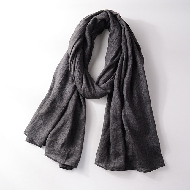 Autumn and winter men's scarf, versatile classic solid color