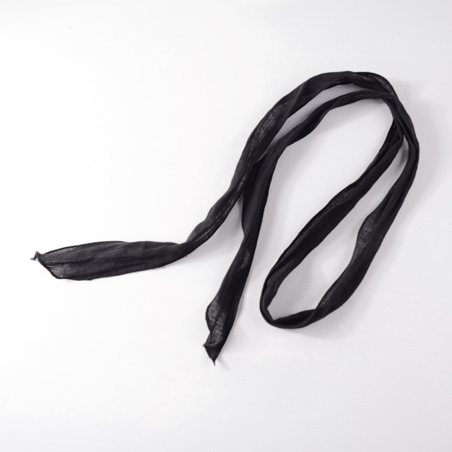 Linen silk scarves for women 2025 new solid color silk scarves for men and women long waistbands and scarves with long decorative strips