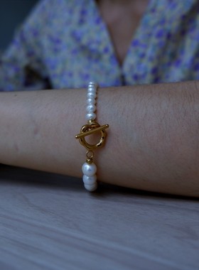 游七月女天然珍珠原创