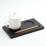 Конференц -зал отеля бизнес кожаная монета творческая встреча Черная двойная дыра с тремя -отверстиями чайной чашки для общественных материалов настройка