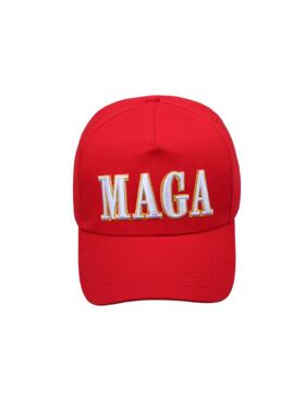 maga帽maga鸭舌帽欧美刺绣字母棒球帽红色帽子maga帽maga帽