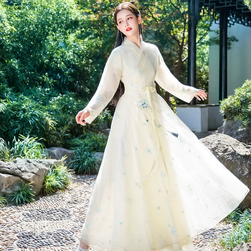 Оригинальное ханьфу, осенний демисезонный костюм, коллекция 2023, китайский стиль