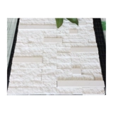 Бежевая изогнутая мозаика на стену, 3D, ископаемые