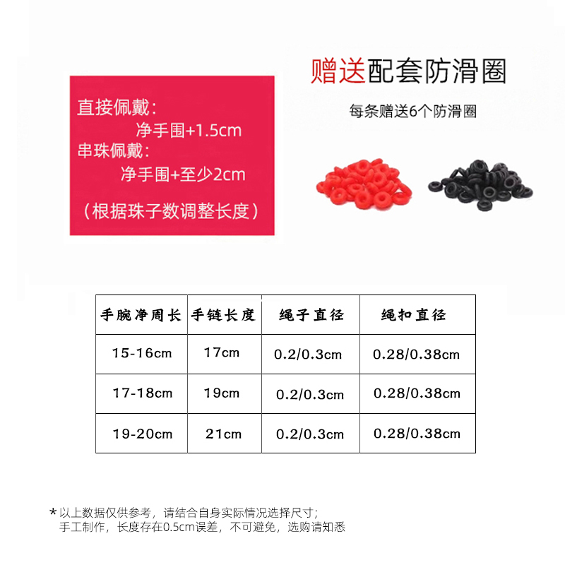 适用于周生生转运珠Chamer配绳2mm细手绳diy可穿3D硬金转运珠手链