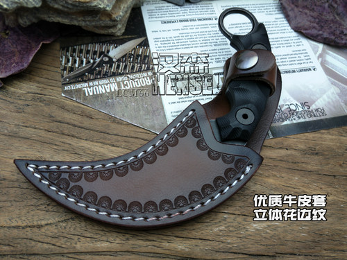 汉森D2爪子刀露营防身刀野外求生高硬度锋利蝎子鹰爪随身爪刀csgo - 图2
