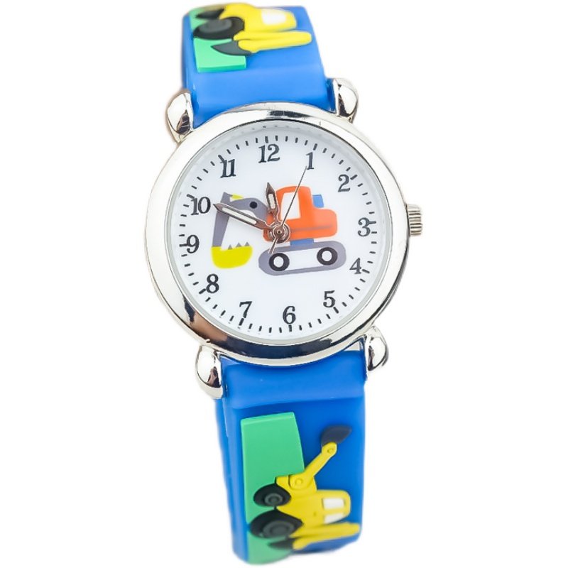 新款韩版儿童挖掘机卡通手表小男孩防水潮流腕表幼儿园女童电子表,淘宝优惠券,粉丝福利购,淘宝优惠卷