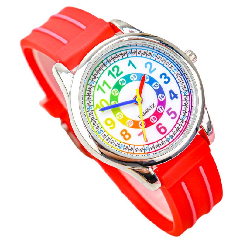 儿童手表男女孩糖果色防水石英表小学生女生指针式电子表考试专用,淘宝优惠券,粉丝福利购,淘宝优惠卷