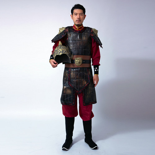 阿幸古代盔甲可穿真人将军衣服铠甲服装士兵影视舞台演出道具头盔 - 图3