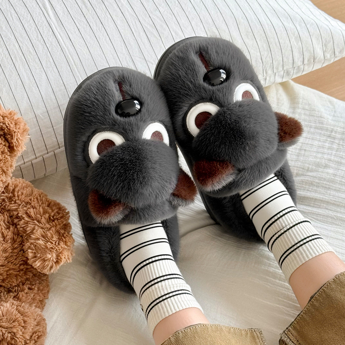 棉拖鞋女款冬季包跟2025新款室内家居防滑加绒保暖亲子儿童棉鞋男,淘宝优惠券,粉丝福利购,淘宝优惠卷