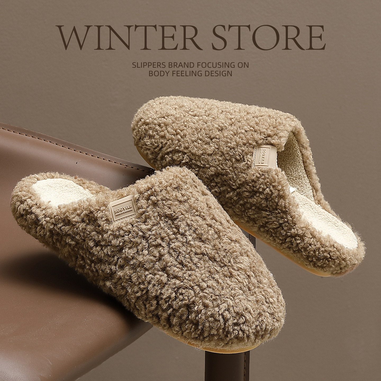 羊羔绒男士棉拖鞋男款冬季2025新款家居室内防滑保暖毛毛拖鞋女款,淘宝优惠券,粉丝福利购,淘宝优惠卷