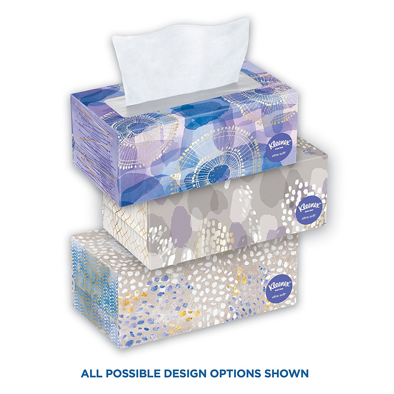 4盒120抽美国直邮Kleenex舒洁超柔软抽纸纸巾三层Ultra进口Soft - 图0