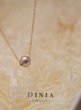 戴妮雅经典路通单颗吊坠珍珠项链