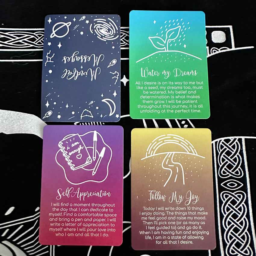 正念信息神谕卡Mindful Messages Cards英文卡牌游戏