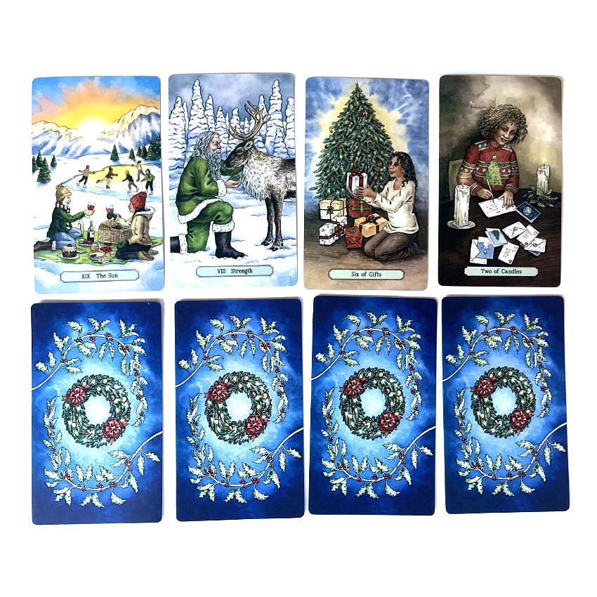 圣诞节塔罗牌 Yuletide Tarot 12X7cm英文桌游卡牌游戏-图0