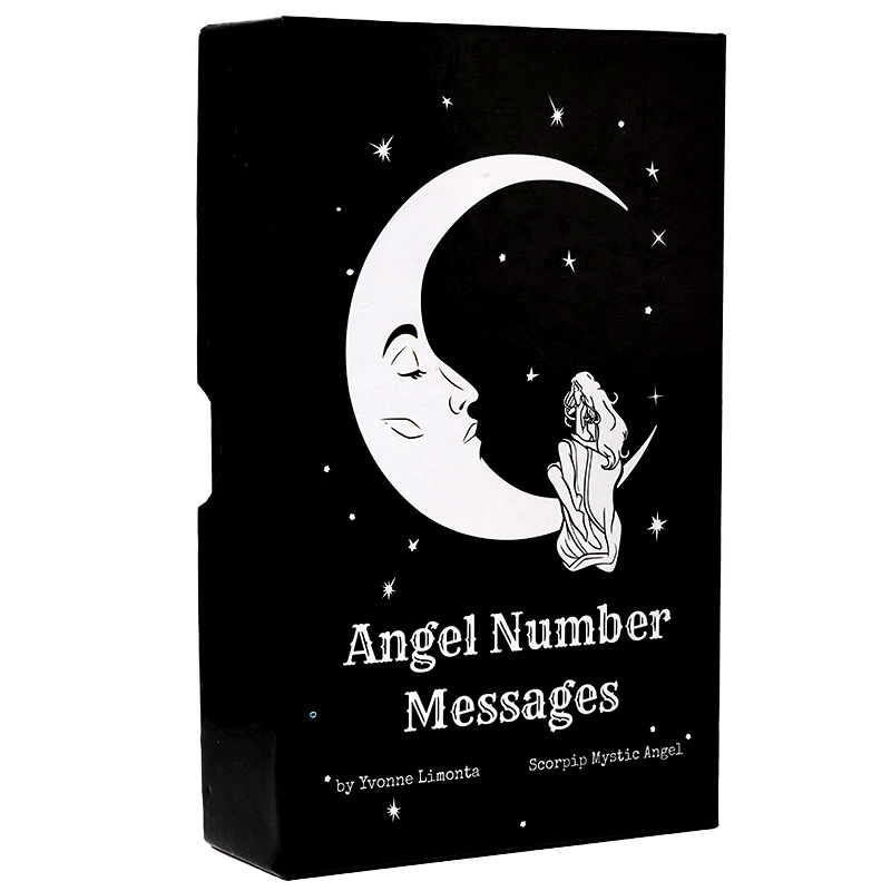 英文天地盖盒装天使数字信息Angel number message12*7cm大小 - 图0