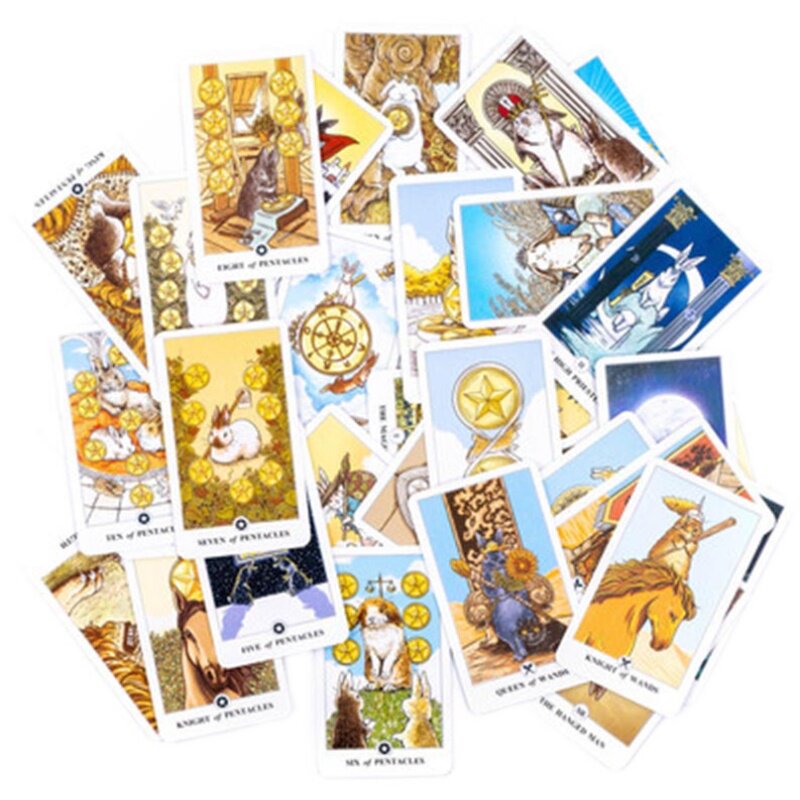 英文塔罗牌 Lunalapin Rabbit Tarot可爱兔子大小12*7cm纸质说明