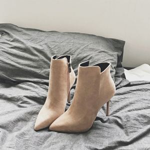 韩版超高跟短靴