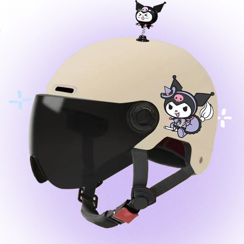 3C Certified Electric Vehicle Helmet for Boys and Girls Summer Sun Protection Cute A Kurome All-Season Safety Hat for Children