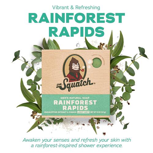 即发Dr. Squatch天然精油Bar纯手工男士去角质冷制萃植物香皂Soap - 图0