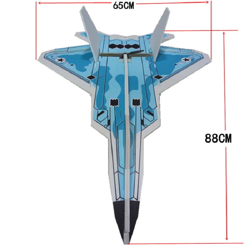 F22航模固定翼遥控飞机PP耐摔魔术板空机全套整机零配件战斗机27-图3