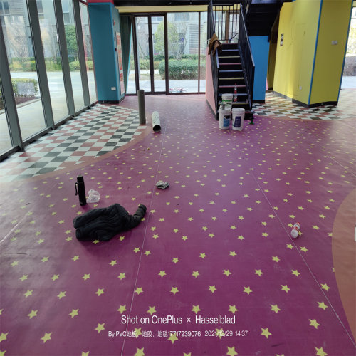 塑胶PVC地板商场走廊酒店0甲醛舞蹈室健身房儿童乐园定制3D地胶 - 图1