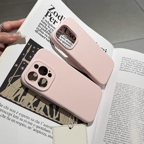 美拉德棕一体硅胶相机按键全包适用苹果17Promax手机壳液态硅胶iphone16Pro镜头保护套纯色耐脏14软13防摔15 - 图1