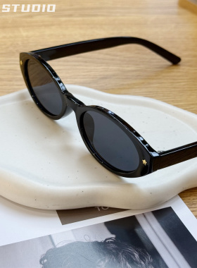 港风复古简约小框墨镜潮可配度数