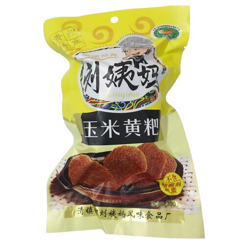 贵州特产刘姨妈黄粑300g口味可选清镇黄糕粑手工传统糕点年糕小吃 - 图0