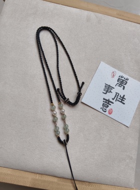 平安扣项链绳佛公挂绳翡翠玉坠编织绳玉佩和田玉吊坠挂绳玛瑙绳子