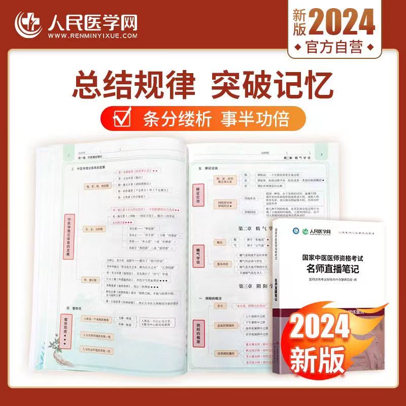 2024年中医执业助理通用医师资格考试思维导图核心资料教材历年真题实践技能重点笔记人民医学网速记图书资料执业医师指导用书 - 图1