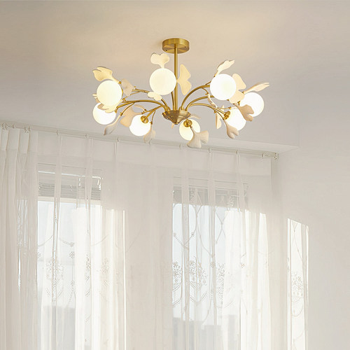 法式轻奢奶油风客厅吊灯中古vintage主卧室灯复古包豪斯陶瓷灯具 - 图3