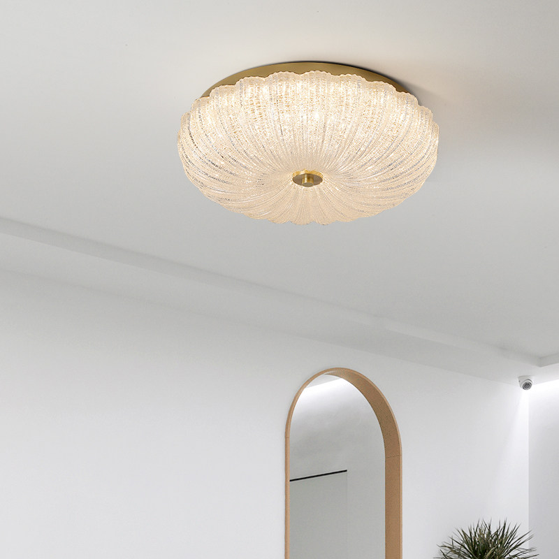 轻奢后现代主卧室灯高级感简约大气吸顶灯创意网红水晶贝壳书房灯,淘宝优惠券,粉丝福利购,淘宝优惠卷